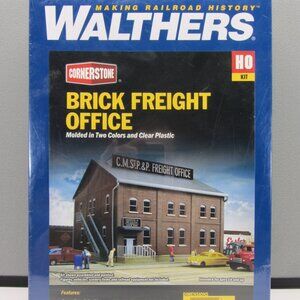 Walthers HO Kit Cornerstone Brick Freight Office 933-2953 Building Kit NIB / NIP